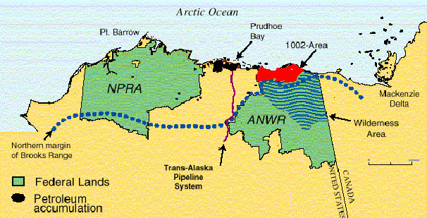 Alaska - Naval Petroleum Reserve and Arctic National Wildlife Refuge ANWR